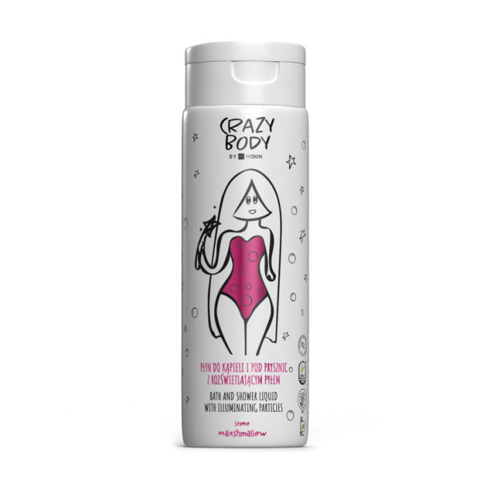 Піна для ванни та душу HiSkin Crazy Body Bath &amp; Shower Liquid Marshmallow, 250 мл